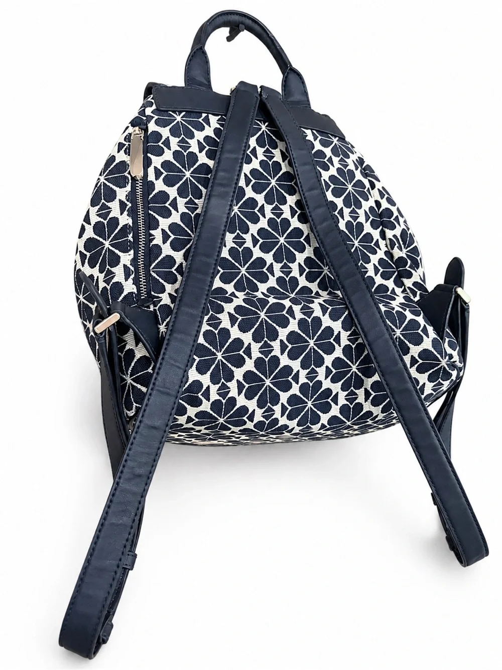 kate spade Navy Floral Stripe Drawstring Backpack